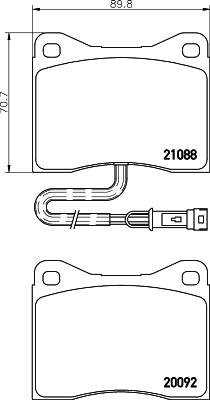 Mintex MDB1323 - Kit de plaquettes de frein, frein à disque cwaw.fr