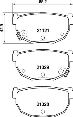 Mintex MDB1295 - Kit de plaquettes de frein, frein à disque cwaw.fr