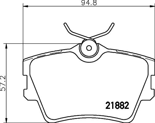 Mintex MDB1744 - Kit de plaquettes de frein, frein à disque cwaw.fr