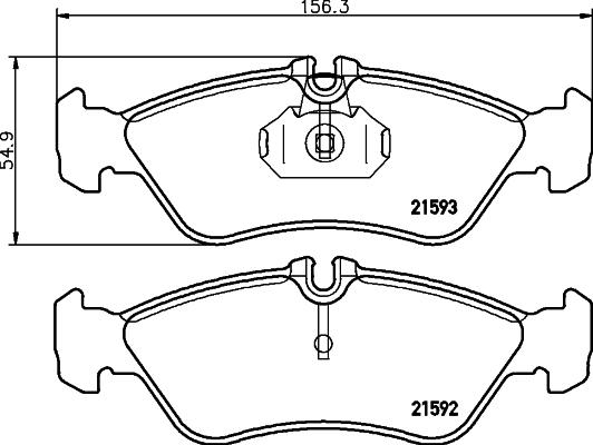 Mintex MDB1738 - Kit de plaquettes de frein, frein à disque cwaw.fr