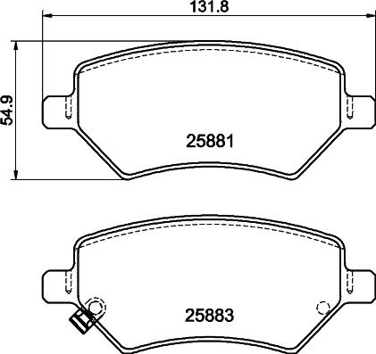 Mintex MDB84263 - Kit de plaquettes de frein, frein à disque cwaw.fr