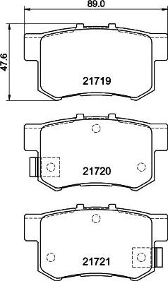 Mintex MDB81564 - Kit de plaquettes de frein, frein à disque cwaw.fr