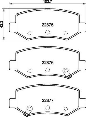 Mintex MDB83946 - Kit de plaquettes de frein, frein à disque cwaw.fr