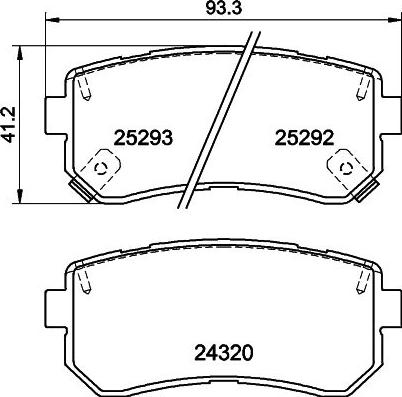 Mintex MDB83232 - Kit de plaquettes de frein, frein à disque cwaw.fr