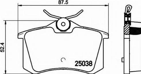 Mintex MDB82465 - Kit de plaquettes de frein, frein à disque cwaw.fr