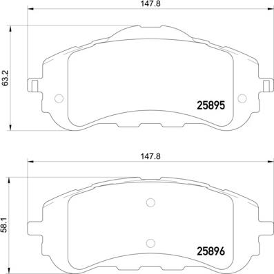 Mintex MDB3412 - Kit de plaquettes de frein, frein à disque cwaw.fr