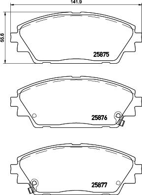 Mintex MDB3417 - Kit de plaquettes de frein, frein à disque cwaw.fr