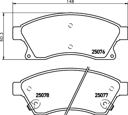 Mintex MDB3098 - Kit de plaquettes de frein, frein à disque cwaw.fr