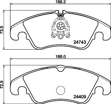 Mintex MDB3041 - Kit de plaquettes de frein, frein à disque cwaw.fr