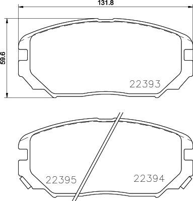 Mintex MDB3823 - Kit de plaquettes de frein, frein à disque cwaw.fr