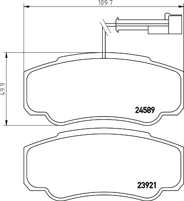 Mintex MDB2918 - Kit de plaquettes de frein, frein à disque cwaw.fr