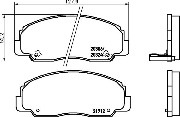 Mintex MDB2471 - Kit de plaquettes de frein, frein à disque cwaw.fr