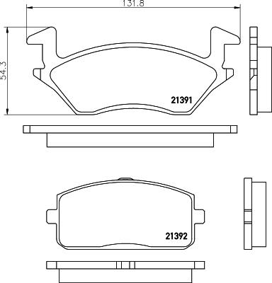 Mintex MDB2473 - Kit de plaquettes de frein, frein à disque cwaw.fr