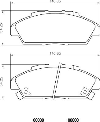 Mintex MDB2472 - Kit de plaquettes de frein, frein à disque cwaw.fr