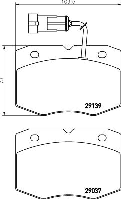 Mintex MDB2049 - Kit de plaquettes de frein, frein à disque cwaw.fr