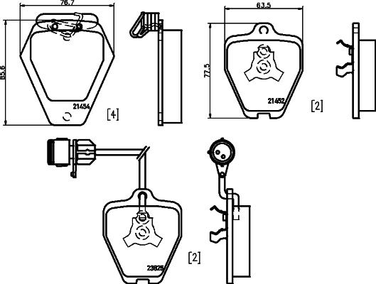 Mintex MDB2037 - Kit de plaquettes de frein, frein à disque cwaw.fr