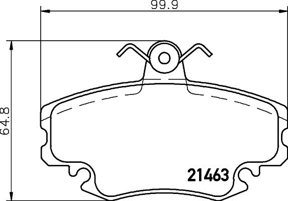 Mintex MDB2192 - Kit de plaquettes de frein, frein à disque cwaw.fr