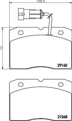 Mintex MDB2156 - Kit de plaquettes de frein, frein à disque cwaw.fr