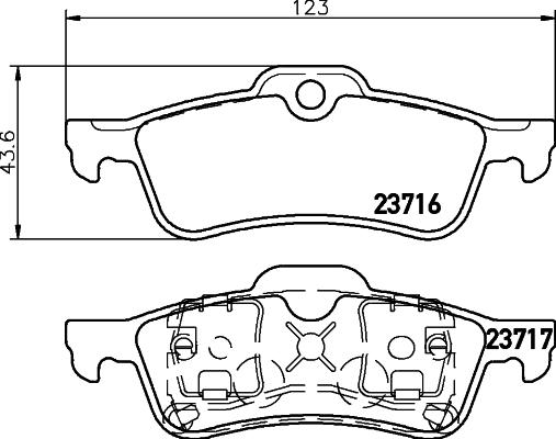 Mintex MDB2163 - Kit de plaquettes de frein, frein à disque cwaw.fr