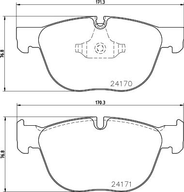 Mintex MDB2827 - Kit de plaquettes de frein, frein à disque cwaw.fr