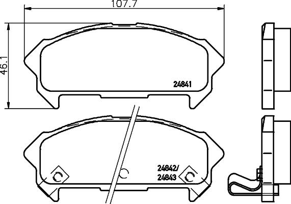 Mintex MDB2347 - Kit de plaquettes de frein, frein à disque cwaw.fr