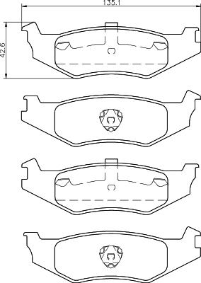 Mintex MDB2306 - Kit de plaquettes de frein, frein à disque cwaw.fr