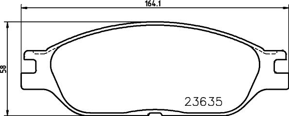 Mintex MDB2303 - Kit de plaquettes de frein, frein à disque cwaw.fr