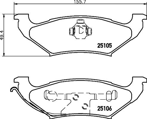 Mintex MDB2331 - Kit de plaquettes de frein, frein à disque cwaw.fr