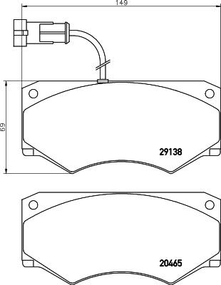 Mintex MDB2640 - Kit de plaquettes de frein, frein à disque cwaw.fr