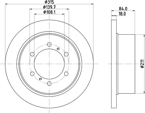 Mintex MDC952 - Disque de frein cwaw.fr