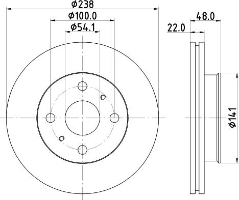 Mintex MDC908 - Disque de frein cwaw.fr