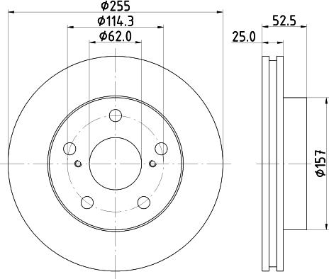 Mintex MDC903 - Disque de frein cwaw.fr