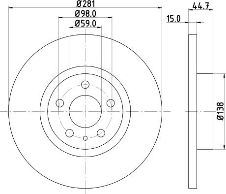 Mintex MDC983 - Disque de frein cwaw.fr