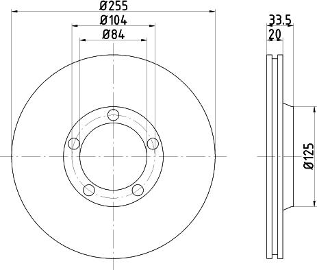 Mintex MDC924 - Disque de frein cwaw.fr