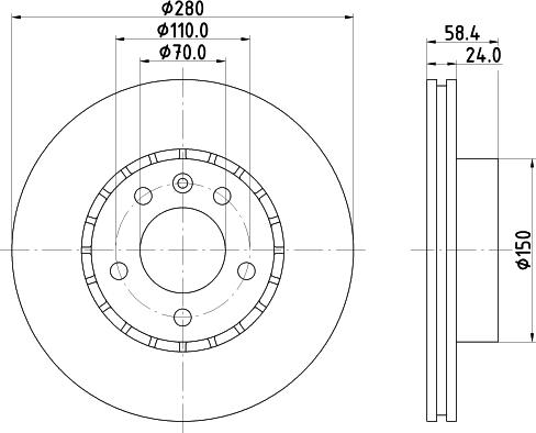 Mintex MDC970 - Disque de frein cwaw.fr