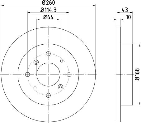 Mintex MDC441 - Disque de frein cwaw.fr