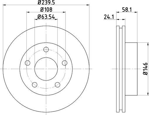 Mintex MDC461 - Disque de frein cwaw.fr