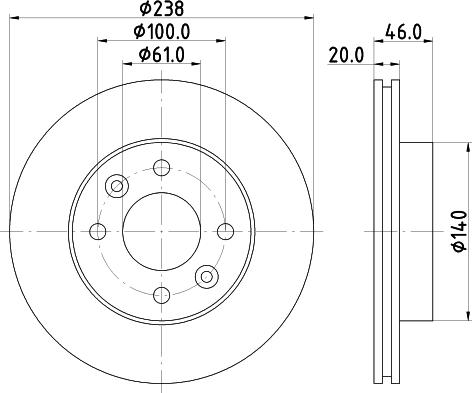 Mintex MDC403 - Disque de frein cwaw.fr