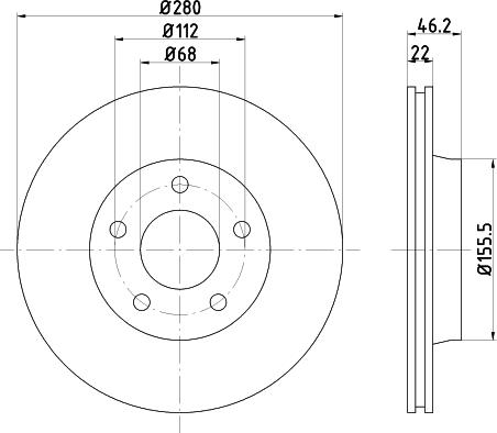 Mintex MDC414 - Disque de frein cwaw.fr