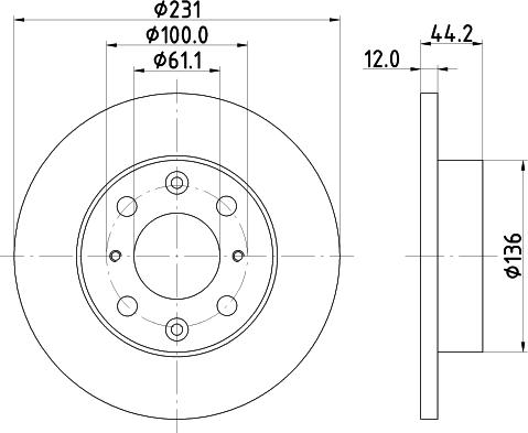 Mintex MDC415 - Disque de frein cwaw.fr