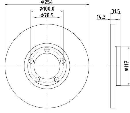 Mintex MDC430 - Disque de frein cwaw.fr