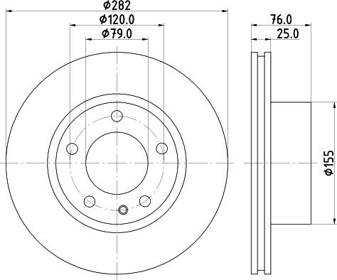 Mintex MDC472 - Disque de frein cwaw.fr