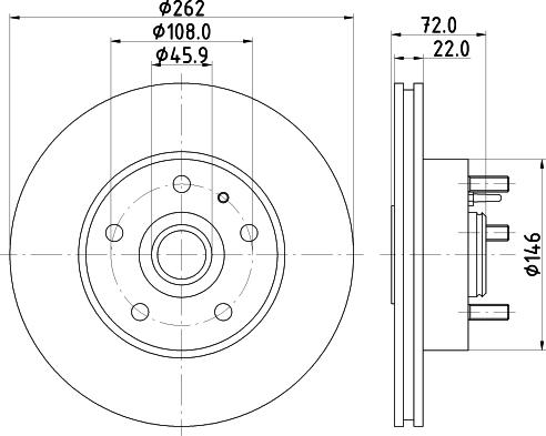 Mintex MDC545 - Disque de frein cwaw.fr