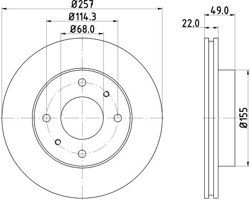 Mintex MDC584 - Disque de frein cwaw.fr