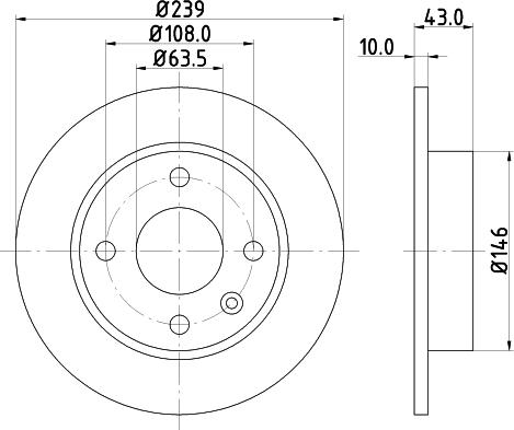 Mintex MDC578 - Disque de frein cwaw.fr