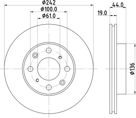 Mintex MDC645 - Disque de frein cwaw.fr