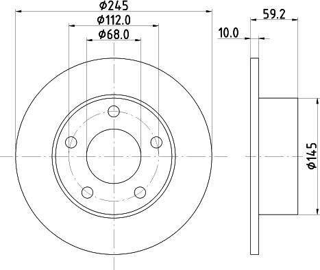 Mintex MDC654 - Disque de frein cwaw.fr