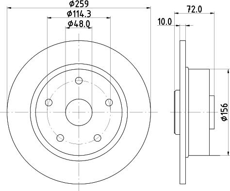 Mintex MDC664 - Disque de frein cwaw.fr