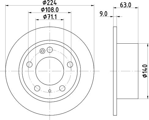 Mintex MDC631 - Disque de frein cwaw.fr