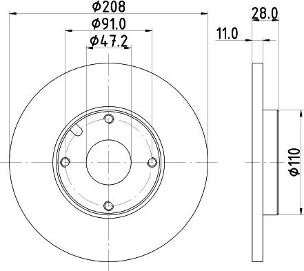 Mintex MDC633 - Disque de frein cwaw.fr